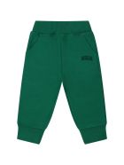 MSGM Green Suit For Babykids With Velvet Logo MSGM Green Suit For Babykids With Velvet Logo - Green