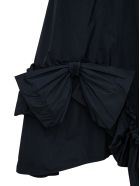 RED Valentino Asymmetrical Taffeta Dress With Bow RED Valentino Asymmetrical Taffeta Dress With Bow - Black