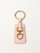 Salvatore Ferragamo Key Chain Salvatore Ferragamo Gancini Key Ring In Leather Salvatore Ferragamo Key Chain Salvatore Ferragamo Gancini Key Ring In Leather - Pink