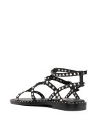 Ash Black Leather Sandals With Studs Ash Black Leather Sandals With Studs - Black