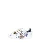 Monnalisa Leather Sneakers With Bamby Print Monnalisa Leather Sneakers With Bamby Print - Beige