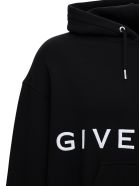Givenchy Black Jersey Hoodie With Logo Givenchy Black Jersey Hoodie With Logo - Black
