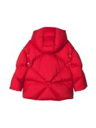 Moncler Unisex Red Down Jacket Moncler Unisex Red Down Jacket - Rosso