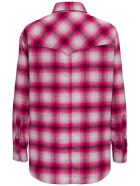 Isabel Marant Étoile Marcelia Shirt In Pink Check Wool Isabel Marant Étoile Marcelia Shirt In Pink Check Wool - Pink