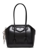 Givenchy Antigona Lock Handbag In Black Leather Givenchy Antigona Lock Handbag In Black Leather - Black