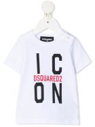 Newborn White D2kids Icon T-shirt Dsquared2 Newborn White D2kids Icon T-shirt