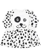 Stella McCartney Kids White Dress For Baby Girl With Dalmatien Prints Stella McCartney Kids White Dress For Baby Girl With Dalmatien Prints - White