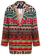 Etro Wool And Cotton California Blazer Etro Wool And Cotton California Blazer - Red