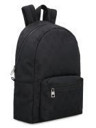 Alexander McQueen Skull Motif Canvas Backpack Alexander McQueen Skull Motif Canvas Backpack - Nero