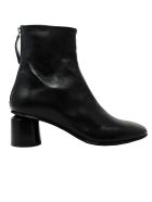 Halmanera Anya13black Leather Ankle Boots Halmanera Anya13black Leather Ankle Boots - BLACK