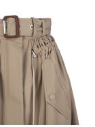 Beige Parka Skirt With Belt And Drawstring Alexander McQueen Beige Parka Skirt With Belt And Drawstring - Beige