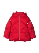 Moncler Unisex Red Down Jacket Moncler Unisex Red Down Jacket - Rosso