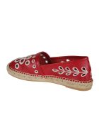 RED Valentino Floral Perforated Espadrillas RED Valentino Floral Perforated Espadrillas - Cherry