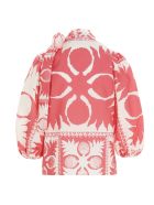 Red Valentino 'flower Damier' Blouse RED Valentino 'flower Damier' Blouse - Pink