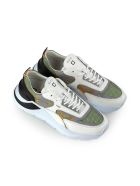 D.a.t.e Fuga Flash Army Sneaker D.A.T.E. D.a.t.e Fuga Flash Army Sneaker - Bianco/Verde