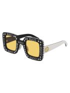 Gucci GG0780S Sunglasses Gucci GG0780S Sunglasses - Black Ivory Yellow