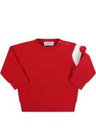 Moncler Red Tracksuit For Baby Kids With Patch Moncler Red Tracksuit For Baby Kids With Patch - Red
