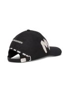 Alexander McQueen Cotton Hat With Graffiti Logo Print Alexander McQueen Cotton Hat With Graffiti Logo Print - Black