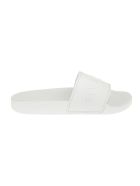 Woman White Slippers With Embossed Logo Givenchy Woman White Slippers With Embossed Logo - Blanc