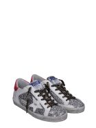 Golden Goose Superstar Sneakers In Silver Glitter Golden Goose Superstar Sneakers In Silver Glitter - silver