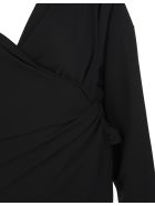 Black Body Wrap Dress Balenciaga Black Body Wrap Dress - Black