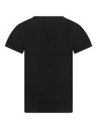 Gucci Black T-shirt For Kids With Logo Gucci Black T-shirt For Kids With Logo - Black
