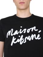 Crew Neck T-shirt Maison Kitsuné Crew Neck T-shirt - Nero