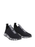 Michael Kors Slip On Bodies In Black Fabric Michael Kors Slip On Bodies In Black Fabric - Black/White