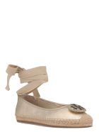 Tory Burch Leather Ballet Espadrilles Tory Burch Leather Ballet Espadrilles - Oro