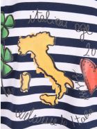 Alessandro Enriquez 'italian Age 2021' Cotton T-shirt Alessandro Enriquez 'italian Age 2021' Cotton T-shirt - Blue Stripes
