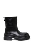 Valentino Garavani Roman Stud Black Leather Boots Valentino Garavani Roman Stud Black Leather Boots - Black