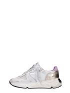 Golden Goose Running Sneakers In White Synthetic Fibers Golden Goose Running Sneakers In White Synthetic Fibers - white
