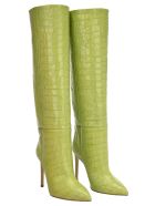 Paris Texas Croc-effect Leather Knee-high Boots Paris Texas Croc-effect Leather Knee-high Boots - Verde
