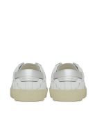 Flat Heel Leather Up Saint Laurent Flat Heel Leather Up - Bianco