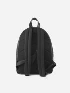 Backpack With All-over Monogram Print Emporio Armani Backpack With All-over Monogram Print - Nero