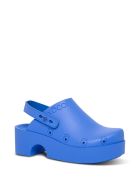 Xocoi Blue Recycled Rubber Clogs With Logo Xocoi Blue Recycled Rubber Clogs With Logo - Blu
