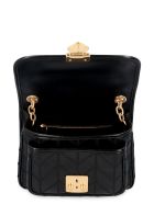 Miu Miu Quilted Leather Shoulder Bag Miu Miu Quilted Leather Shoulder Bag - black