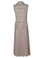self-portrait Tailored Check And Chiffon Midi Dress self-portrait Tailored Check And Chiffon Midi Dress - Multicolor