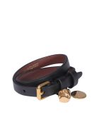 Alexander Mcqueen Double Wrap Skull Bracelet Alexander McQueen Double Wrap Skull Bracelet - Black