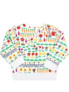 Stella McCartney Kids White Tracksuit For Baby Kids Stella McCartney Kids White Tracksuit For Baby Kids - Multicolor