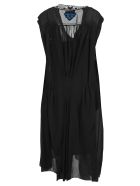 Prada Knit Detail Silk Dress Prada Knit Detail Silk Dress - BLACK
