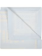Fendi Light Blue Blanket For Baby Boy With Logo Fendi Light Blue Blanket For Baby Boy With Logo - Light Blue