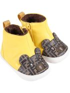 Fendi Yellow Boots For Baby Kids Wih Bear Fendi Yellow Boots For Baby Kids Wih Bear - Yellow