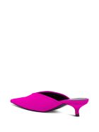 Balenciaga Pointed Mules Knife With Logo Balenciaga Pointed Mules Knife With Logo - Fuxia