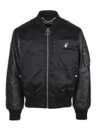 Man Black Off Bomber Jacket Off-White Man Black Off Bomber Jacket