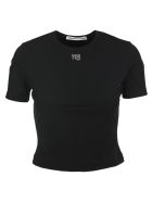 T By Alexander Wang Crystal Logo T-shirt T by Alexander Wang Crystal Logo T-shirt - BLACK