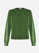 Bottega Veneta Wool Buttoned Knitwear Bottega Veneta Wool Buttoned Knitwear - Lizard