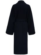 Jil Sander Black Wool Long Coat With Belt Jil Sander Black Wool Long Coat With Belt - Blu