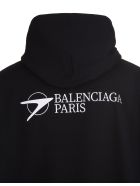 Unisex Black Balenciaga Corporate Hoodie Balenciaga Unisex Black Balenciaga Corporate Hoodie - Black/white