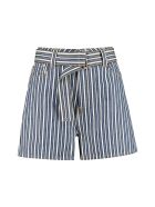 Ganni High-rise Cut-off Denim Shorts Ganni High-rise Cut-off Denim Shorts - Multicolor